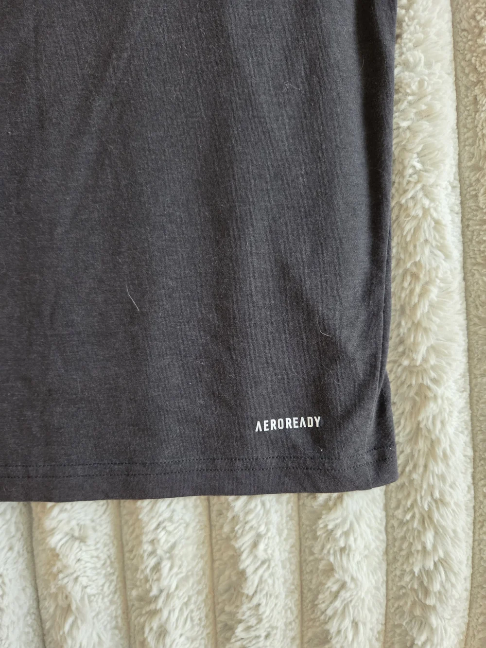Adidas Black Short Sleeve Crewneck Tee with Small Logo Mens Size Small Aeroready